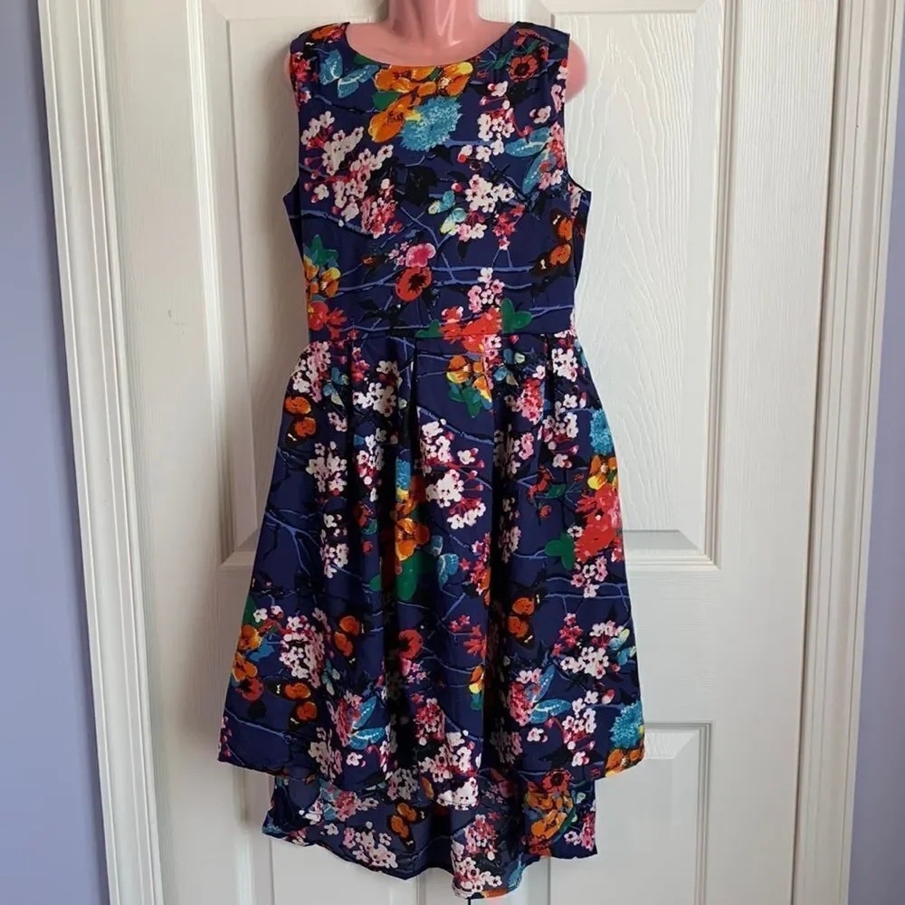 Fashion Girls Sleeveless High Low Casual Formal Special Occasion Dress 10/12
